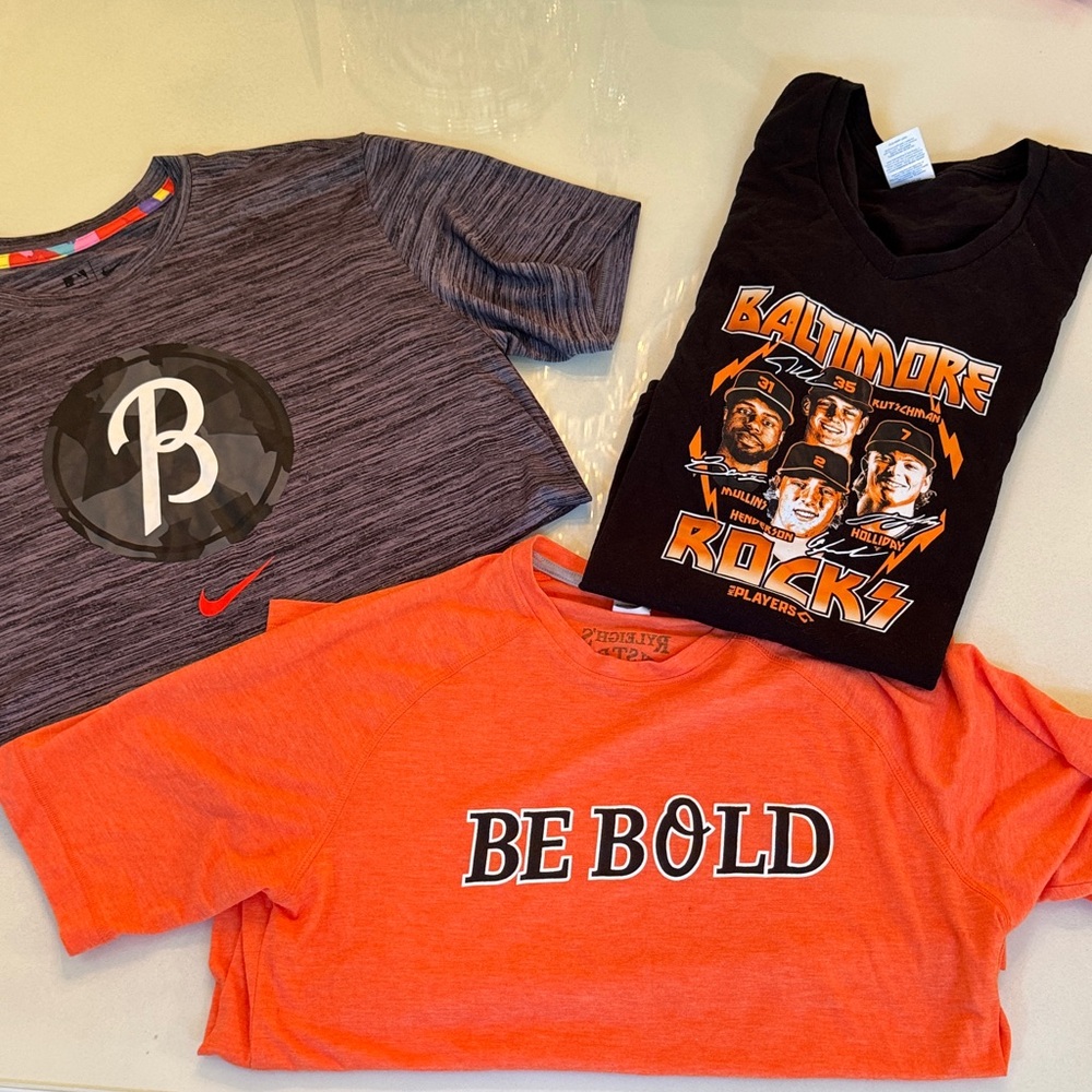 Nike orioles t-shirt bundle baltimore orioles baseball shirt bundle